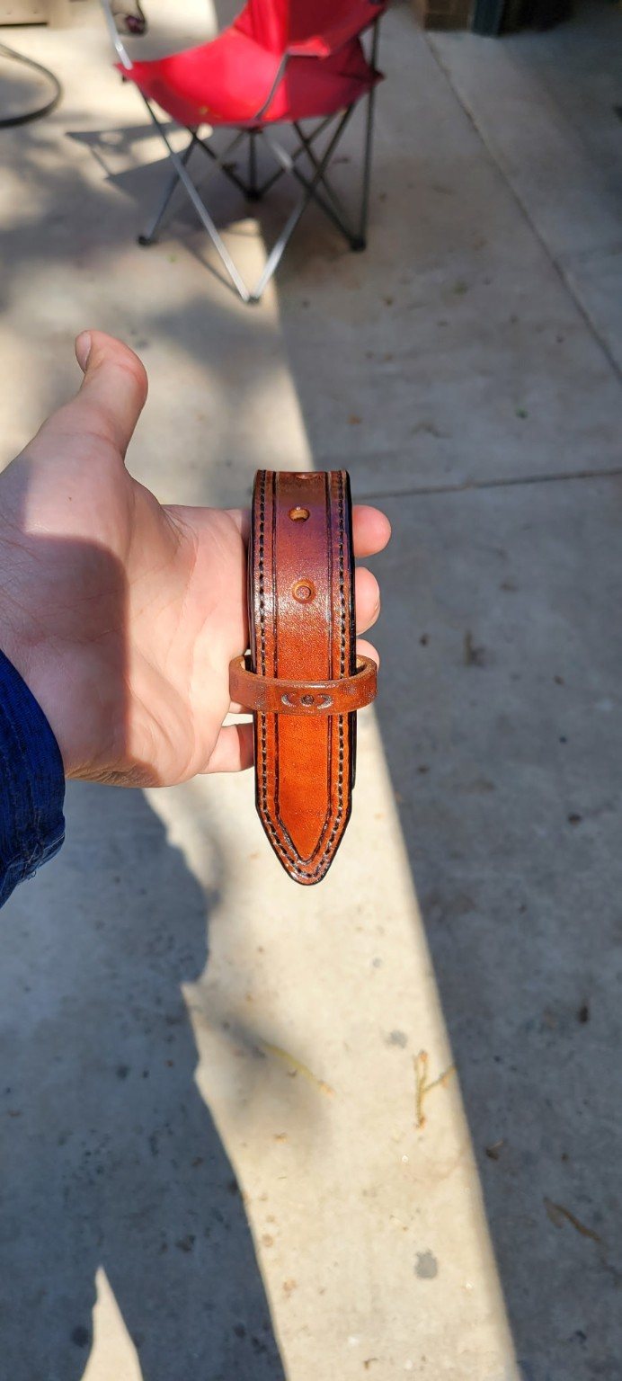 One-of-a-kind custom leather project